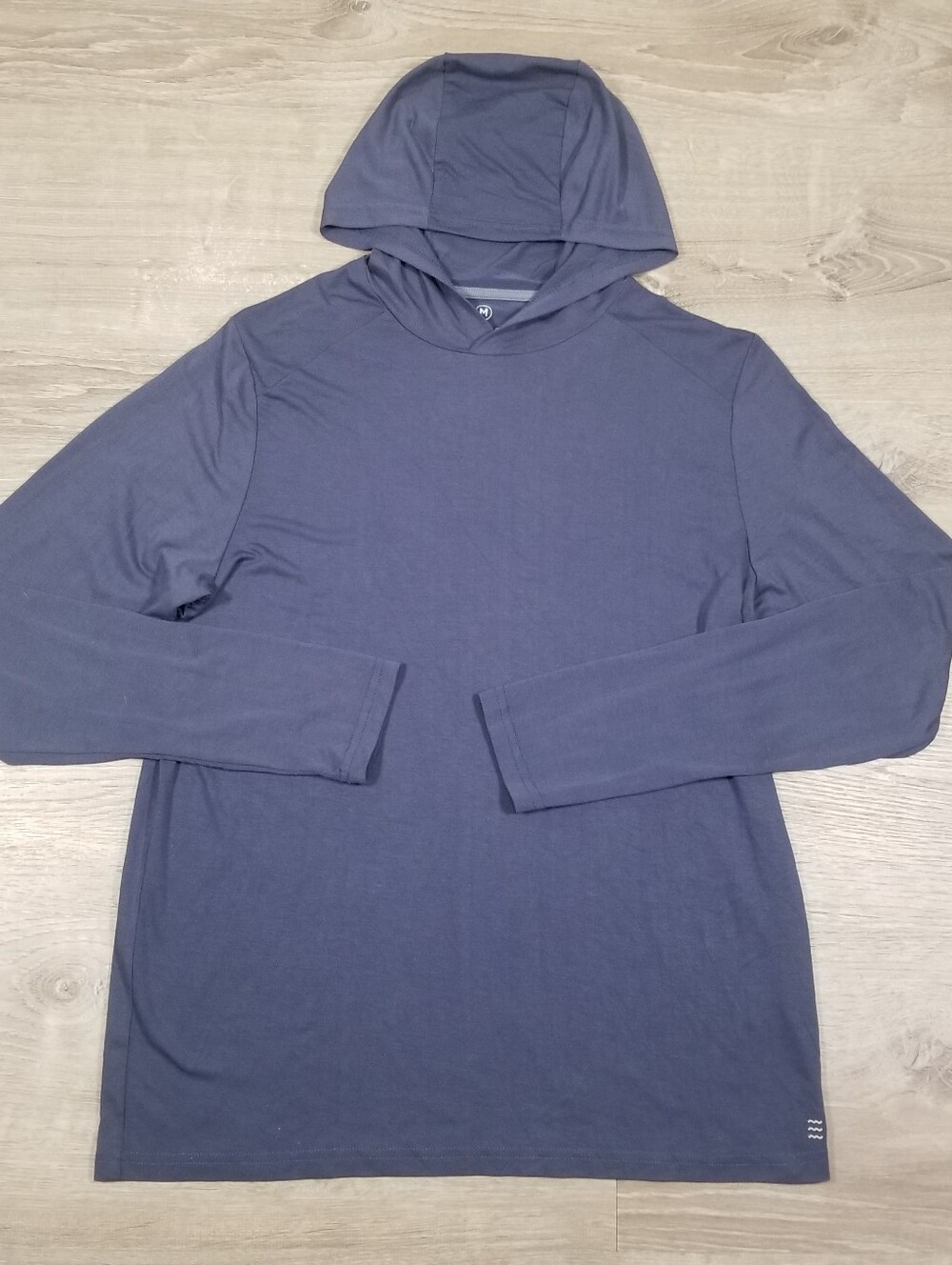 Free Fly Elevate Bamboo Lightweight Hoodie Mens Medium Blue UPF Fishing Outdoors